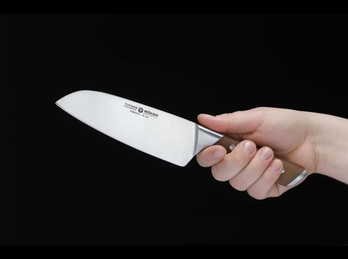 Nóż Santoku Böker Forge Wood 16 cm — zdjęcie 3