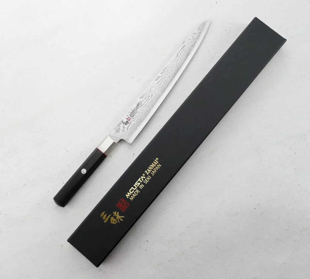 Mcusta Zanmai VG-10 Splash Nóż Sujihiki, 24 cm — zdjęcie 2