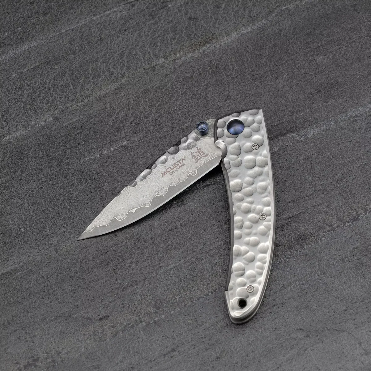 Mcusta Shinra Small Tsuchi Damascus VG-10 Nóż Składany 6,5 cm — zdjęcie 3