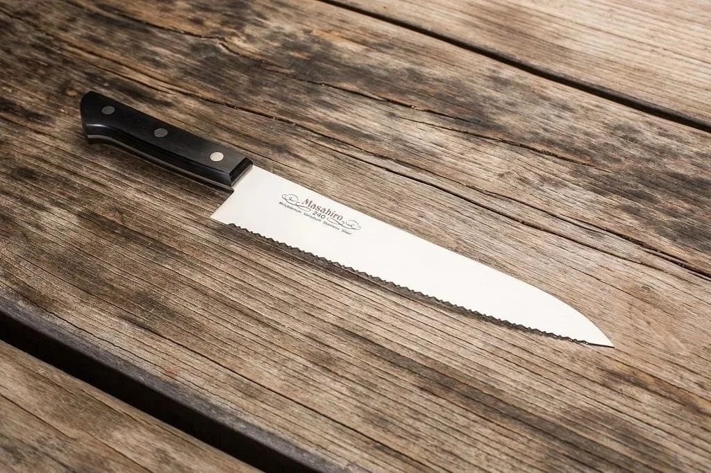 Masahiro BWH Nóż Szefa Kuchni Wave Edge 24 cm [14042] — zdjęcie 5