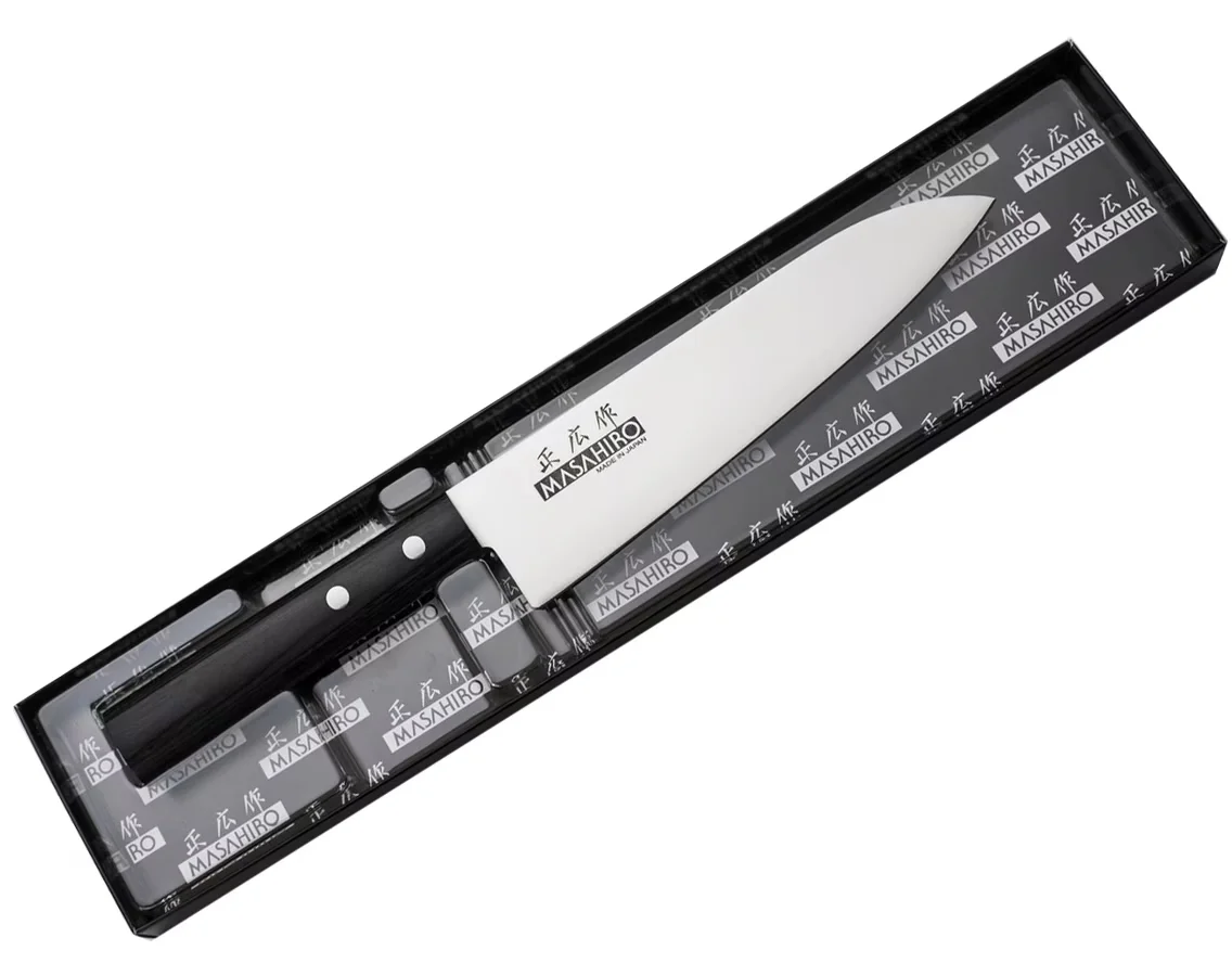 Masahiro Sankei Nóż Szefa Kuchni 18 cm Czarny — zdjęcie 5
