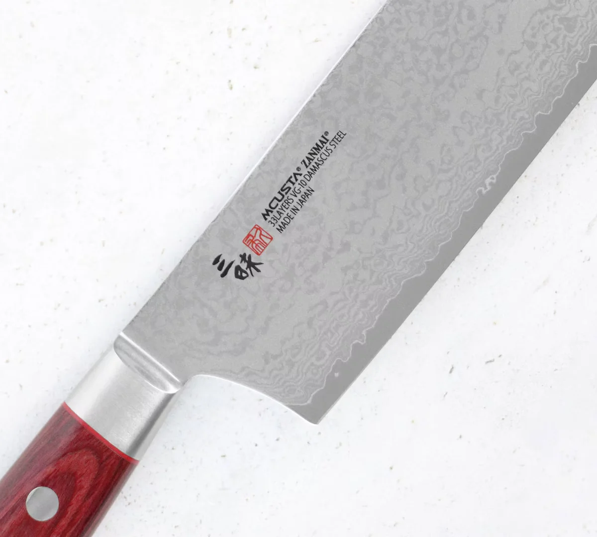 Mcusta Zanmai VG-10 Pro Flame Nóż Nakiri 16,5 cm — zdjęcie 2
