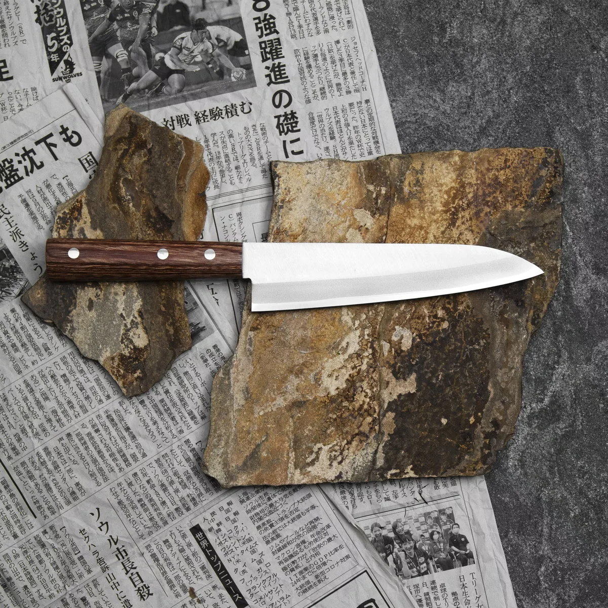 Kanetsune 1000 Shiro-2/SS Nóż Szefa Kuchni 18 cm — zdjęcie 8