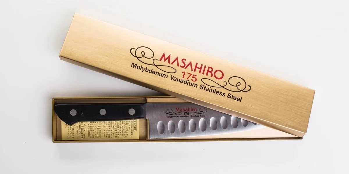 Masahiro BWH Santoku Dimple Nóż Kuchenny 17.5 cm — zdjęcie 4