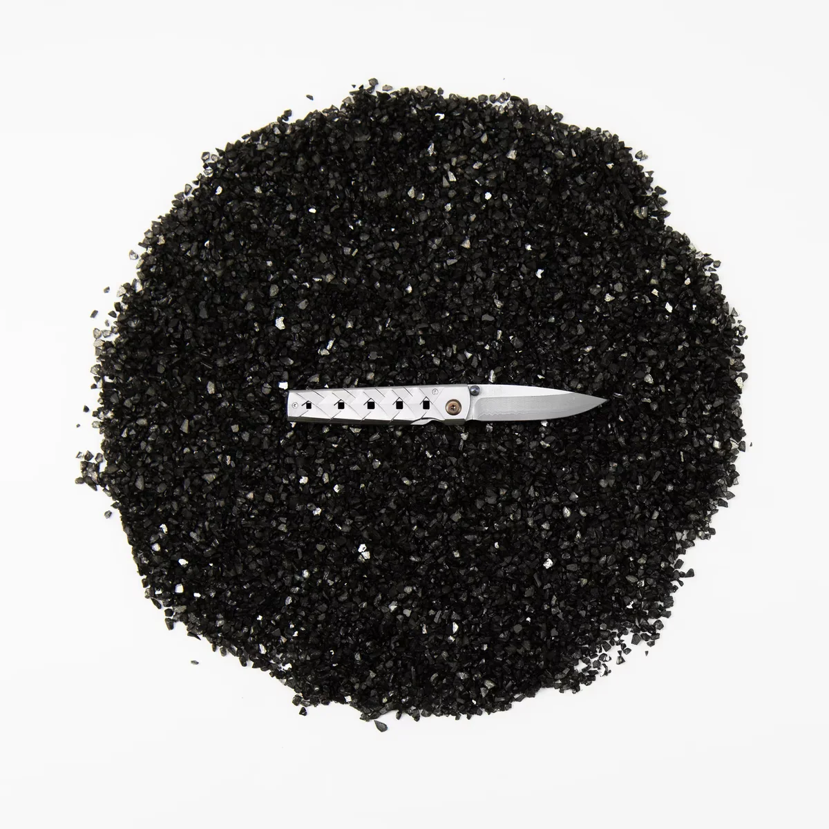 Mcusta Shinra Katana Nóż składany, ostrze VG-10 Damasceńska, 7 cm — zdjęcie 6