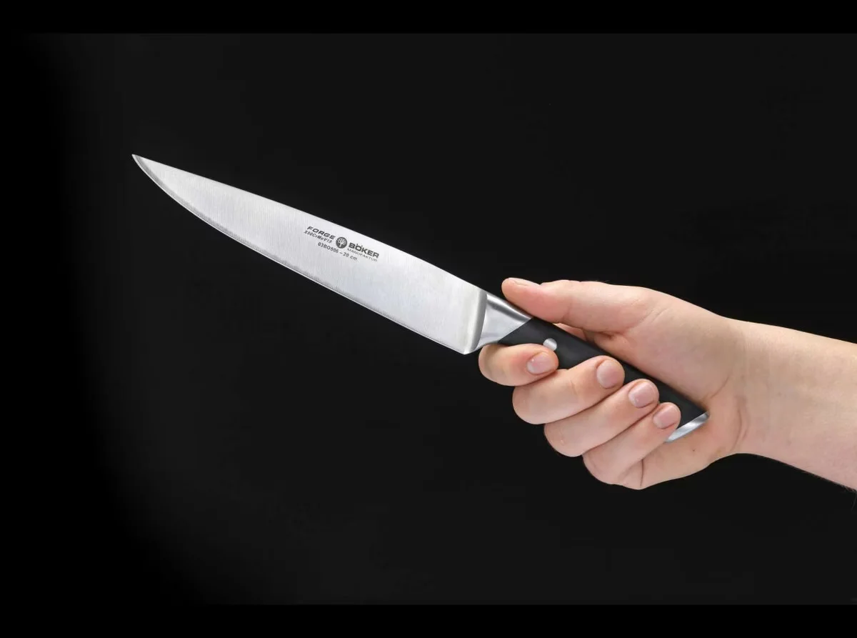 Nóż do szynki Böker Forge kuty, ostrze 20 cm — zdjęcie 5