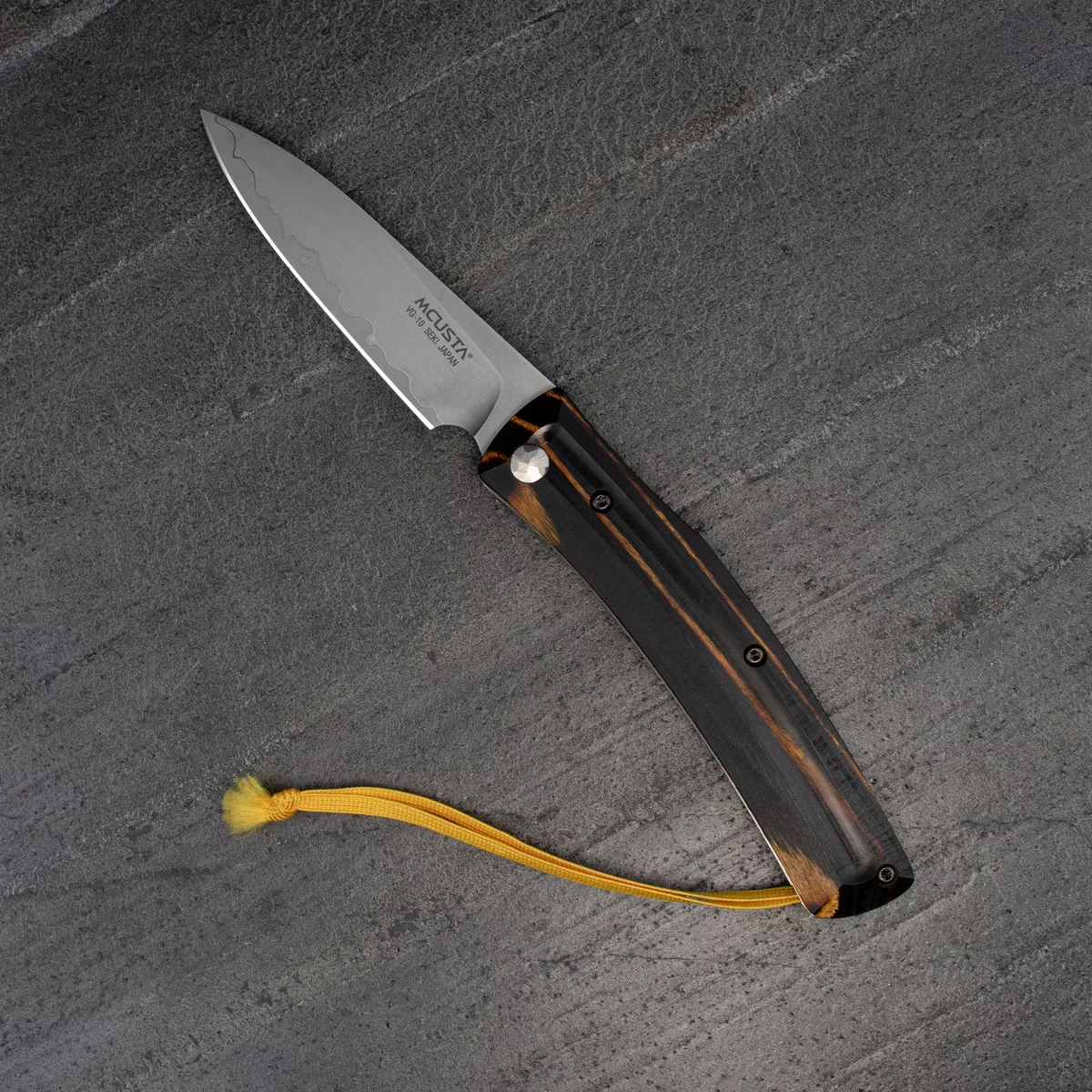 Mcusta Friction Folder Nóż Składany Czarno-Żółty VG-10 7,5 cm — zdjęcie 10