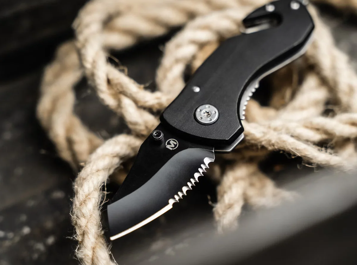 Nóż składany ratunkowy Boker Magnum Black Rescue — zdjęcie 4