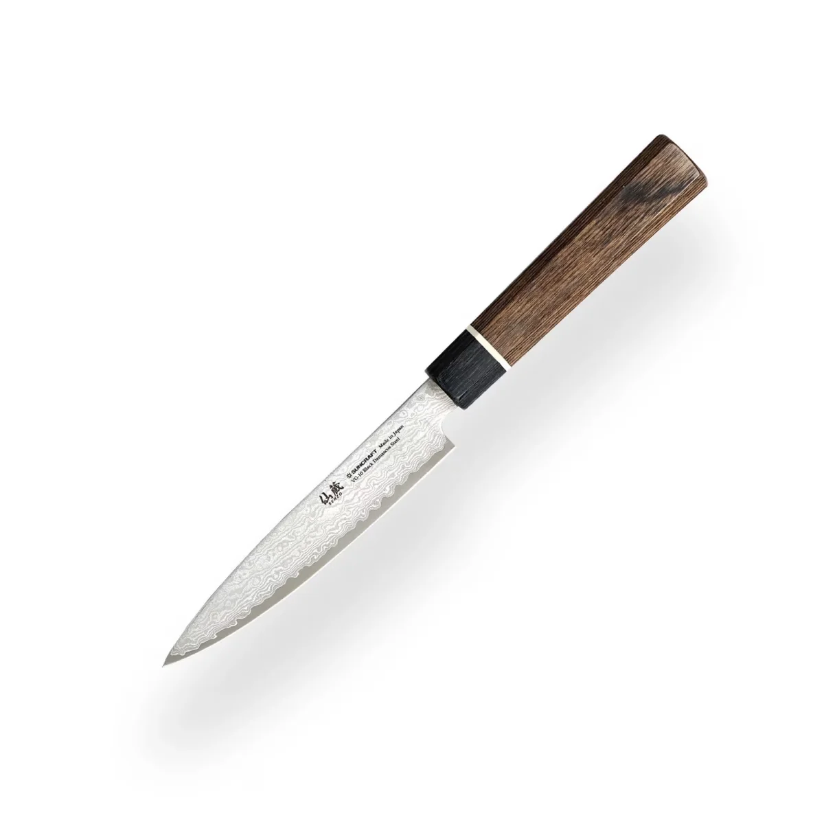 Suncraft Senzo Black Nóż Petty 12 cm VG-10 Pakka Wood — zdjęcie 2