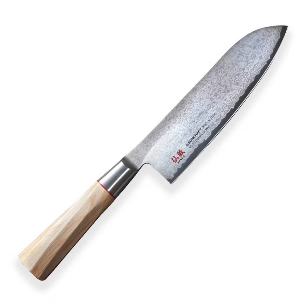 Suncraft Senzo Twisted Octagon nóż Santoku 16.7 cm