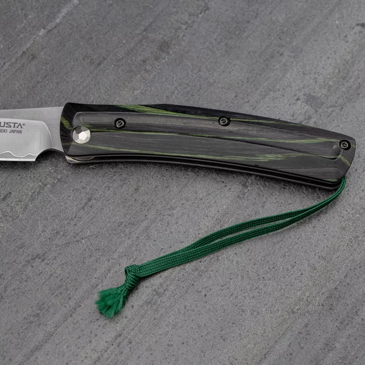 Mcusta Friction Folder Nóż Składany Czarno-Zielony VG-10 7,5 cm — zdjęcie 8