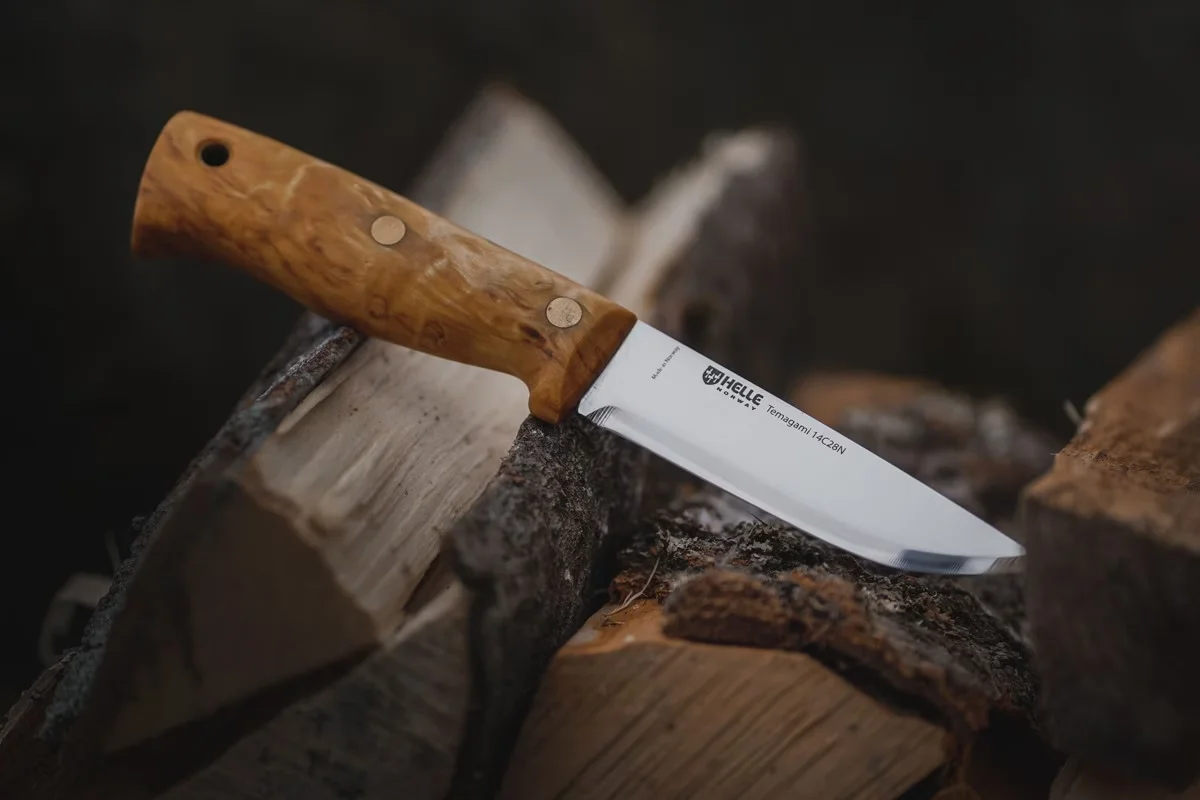 Nóż Helle Temagami Sandvik 14C28N — zdjęcie 5