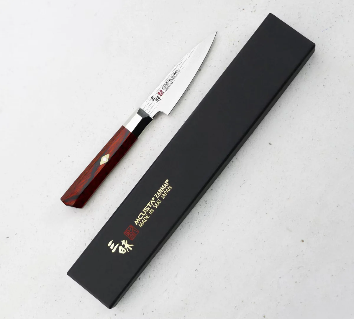Mcusta Zanmai VG-10 Supreme Ripple Nóż Kuchenny do Obierania 9 cm — zdjęcie 2