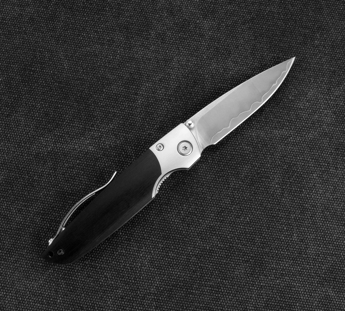 Mcusta Shinra Mixture Black Pakka SPG2 Nóż Składany 6,5 cm — zdjęcie 2