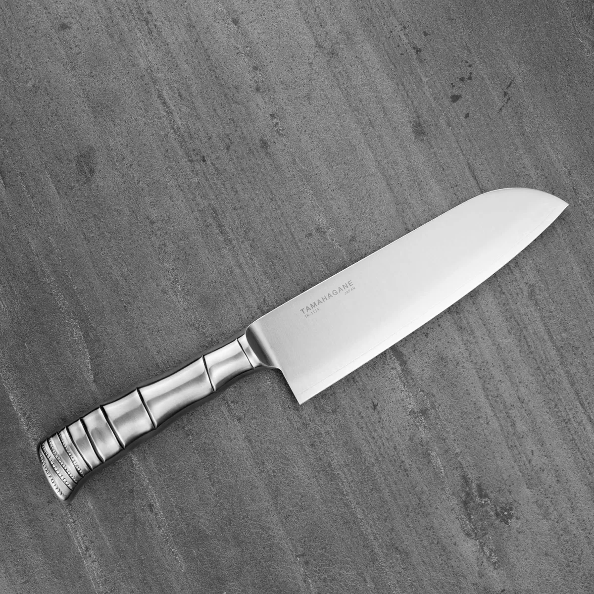 Tamahagane Bamboo VG-5 Nóż Santoku 17,5 cm — zdjęcie 6
