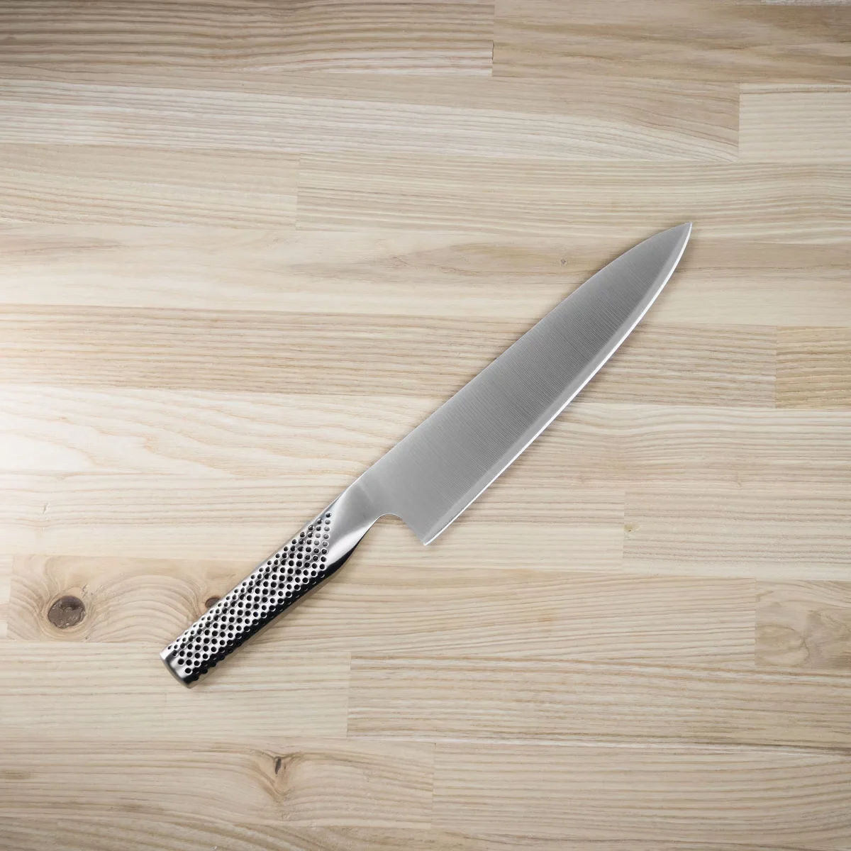 Global Zestaw Starter: Nóż Szefa Kuchni G-2 (20 cm) + Ostrzałka Wodna MinoSharp 220/BR — zdjęcie 7