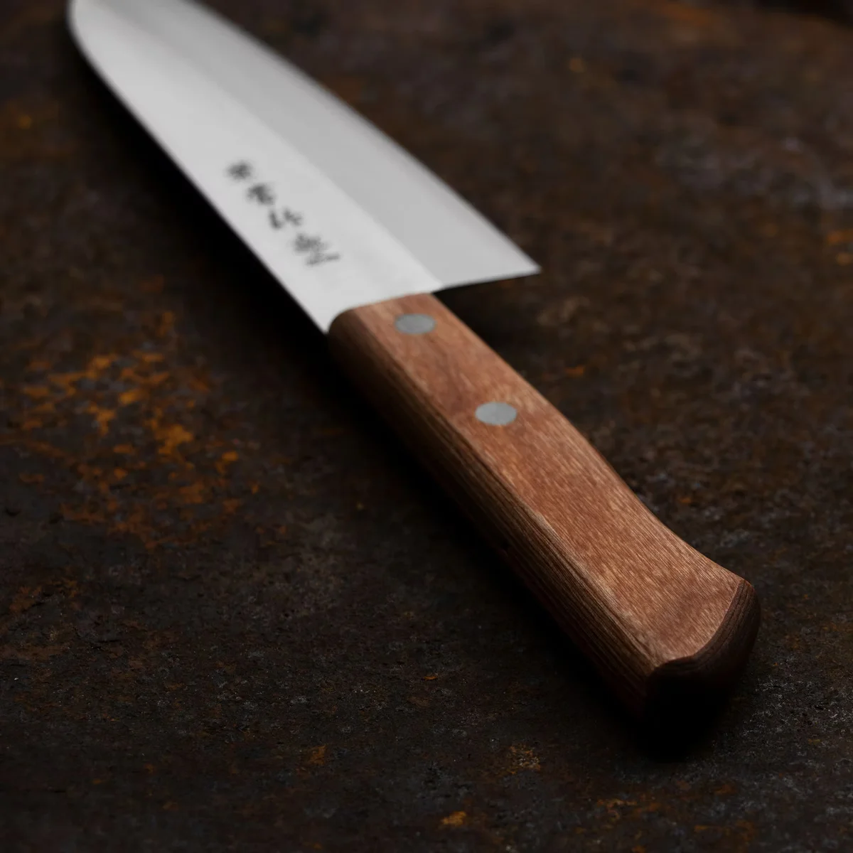 Kanetsune Seki 510 Nóż Santoku Shiro-2/SS 16,5 cm — zdjęcie 8