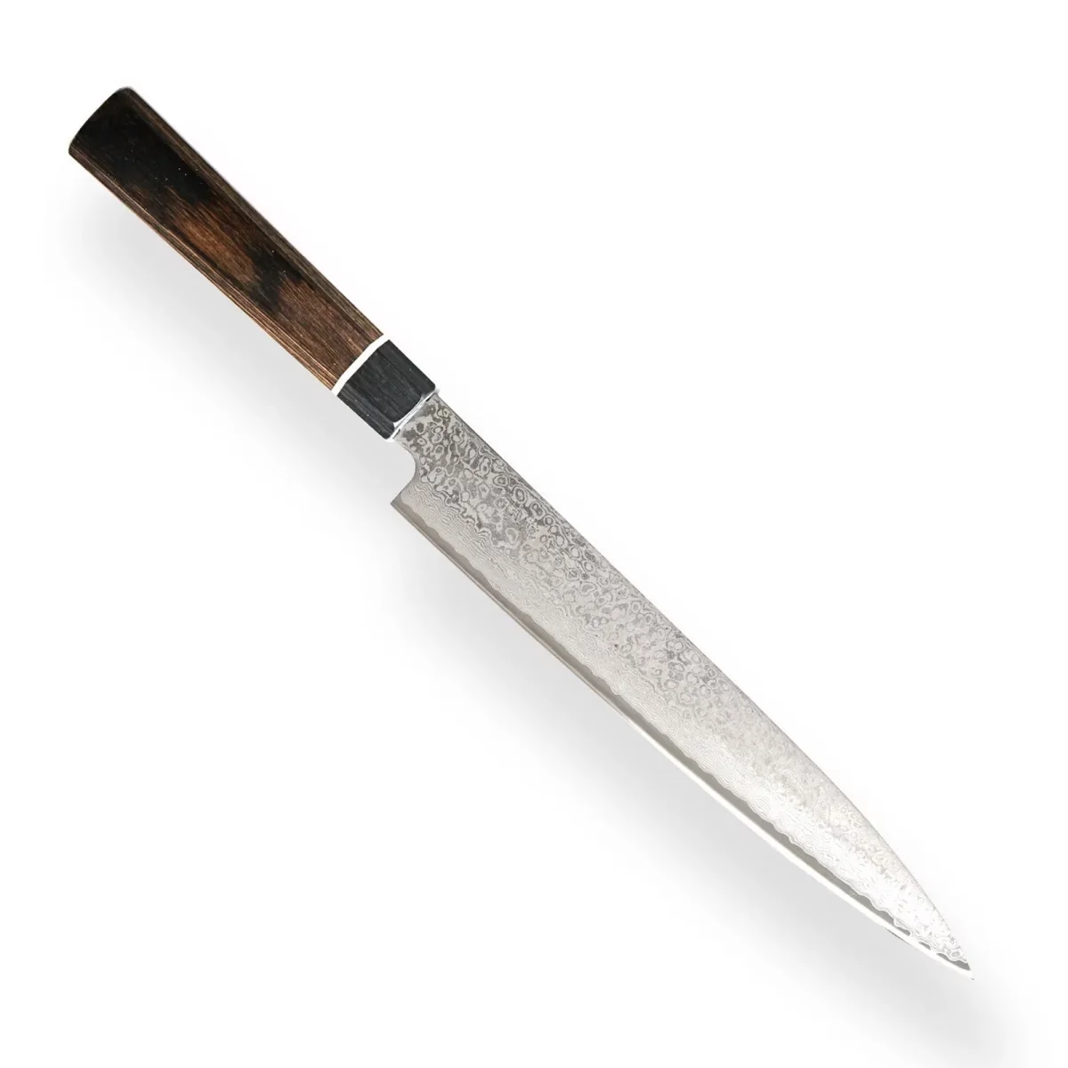 Suncraft Nóż Sashimi SENZO BLACK, ostrze VG-10 / 33-warstwowa stal damasceńska, rękojeść Pakkawood, 21 cm — zdjęcie 3