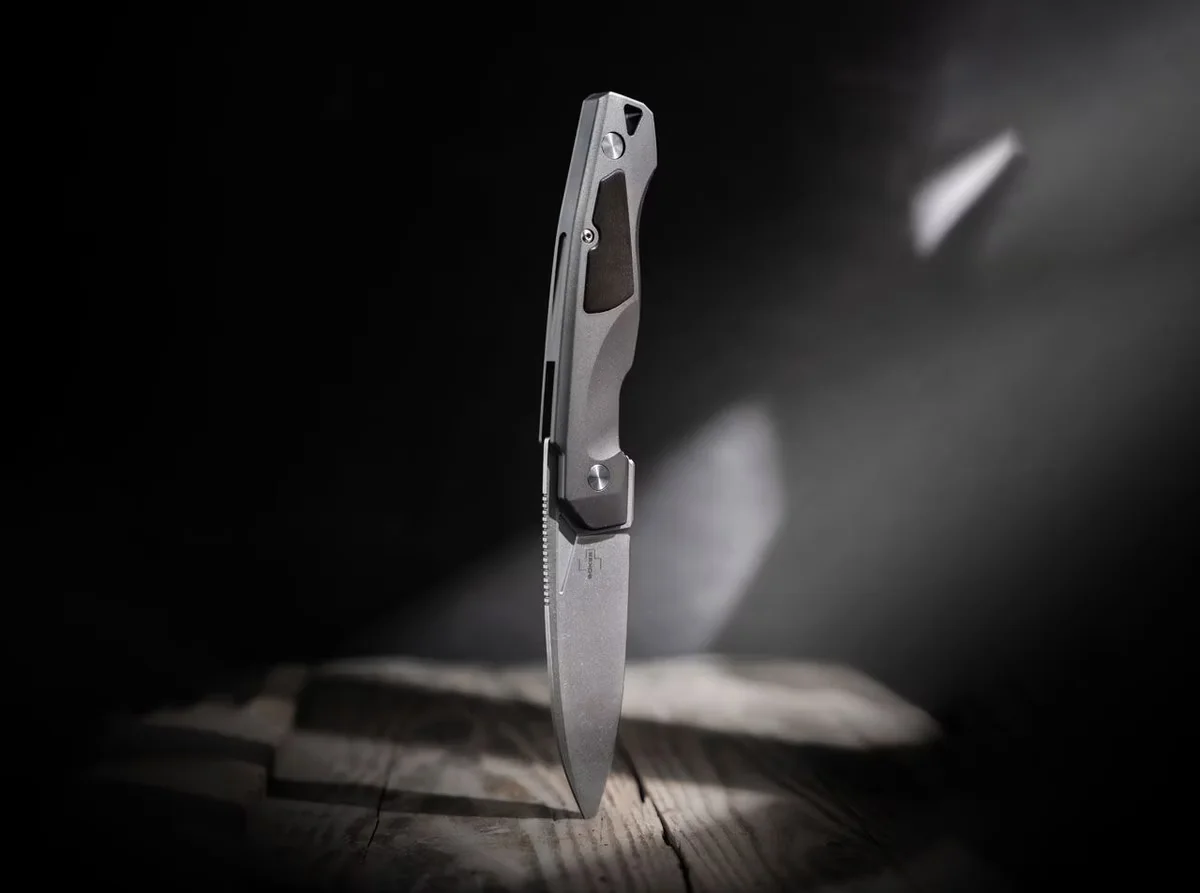 Nóż składany taktyczny Böker Plus Aluma D2 Aluminium Drewno — zdjęcie 4
