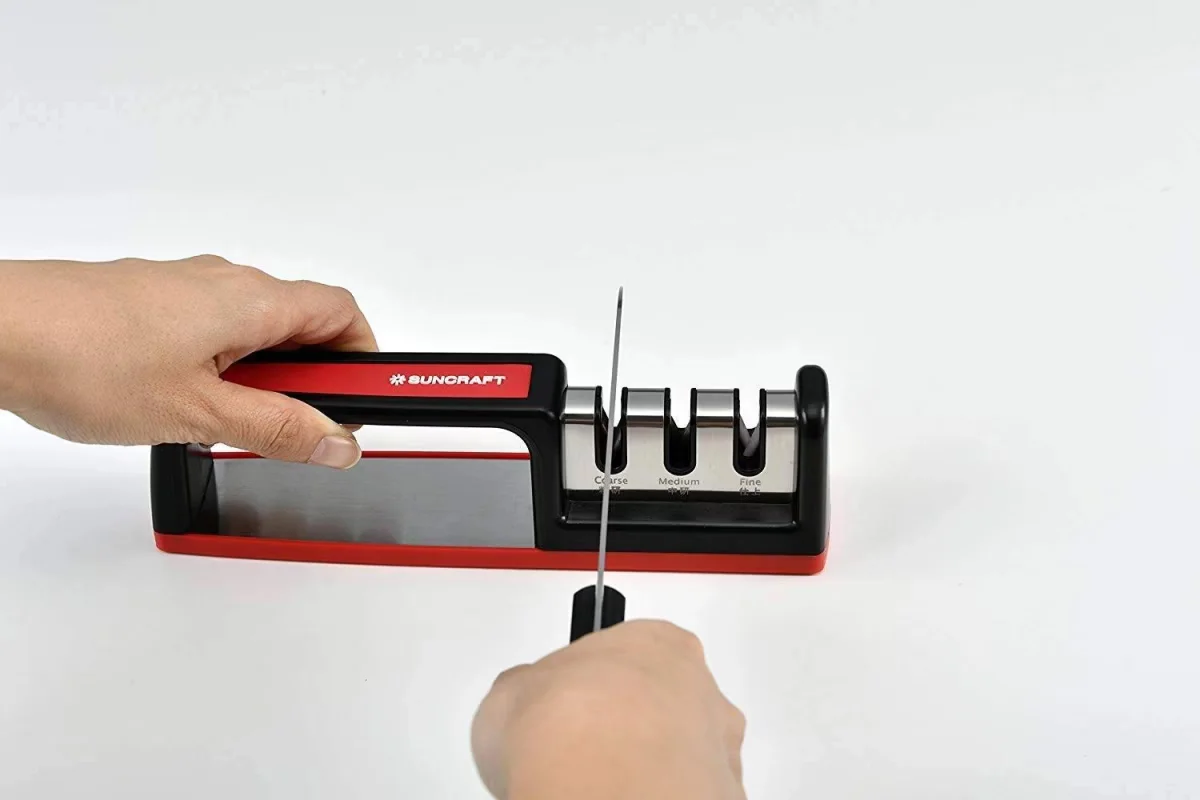 Ostrzałka Suncraft Handy Sharpener 3-etapowa Diament/Karbid/Ceramika HKS-01 — zdjęcie 4