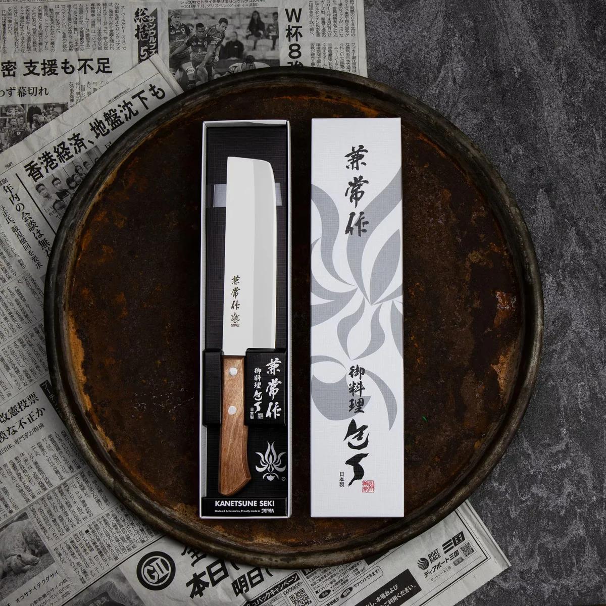 Kanetsune 510 Shiro-2/SS Nóż Nakiri 16,5 cm — zdjęcie 2
