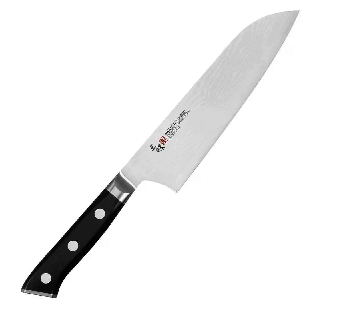 Mcusta Zanmai Classic Damascus VG-10 Pakka Nóż Santoku 18 cm