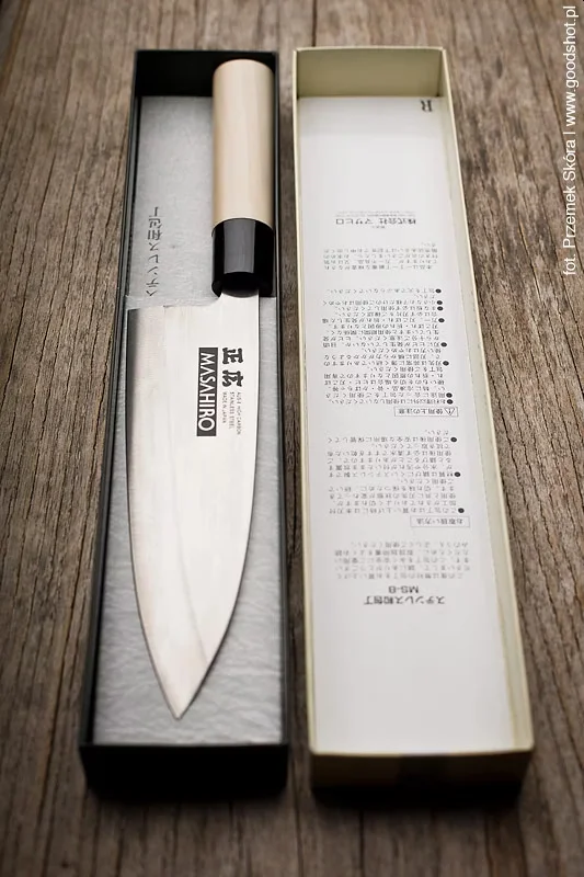 Masahiro MS-8 Deba 18 cm - Japoński Nóż Kuchenny dla Leworęcznych — zdjęcie 5