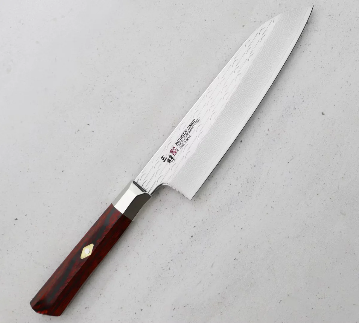 Mcusta Zanmai VG-10 Supreme Ripple Nóż Santoku 18 cm — zdjęcie 5