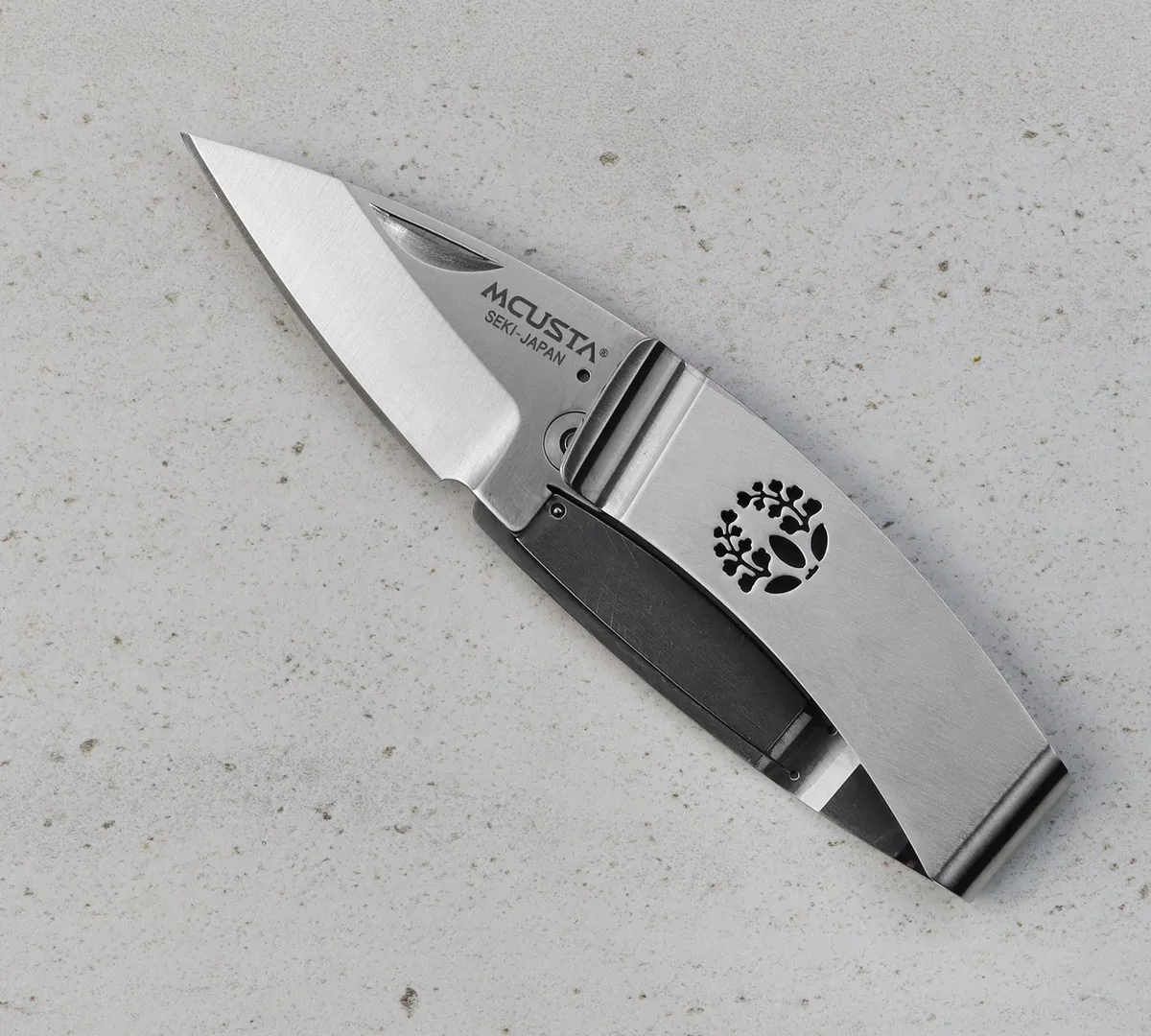 Mcusta Money Klip Fuji Nóż Składany AUS-8 Ostrze 5 cm — zdjęcie 9