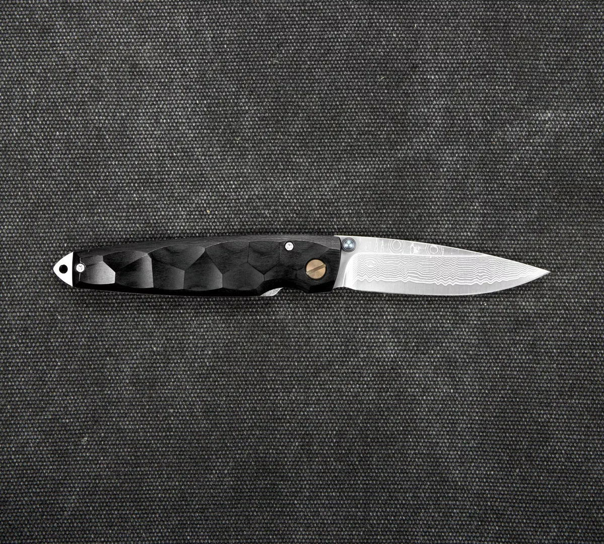 Mcusta Shinra Emotion 2 Black Pakka Damascus VG-10 6,5 cm — zdjęcie 2