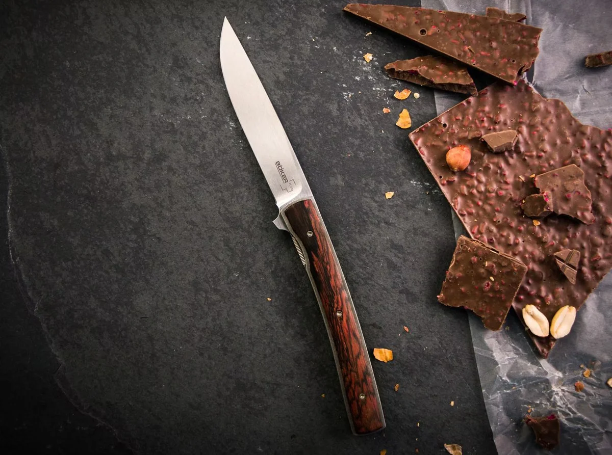Nóż składany Böker Plus Urban Trapper Gentleman VG-10 Tytan Cocobolo — zdjęcie 4