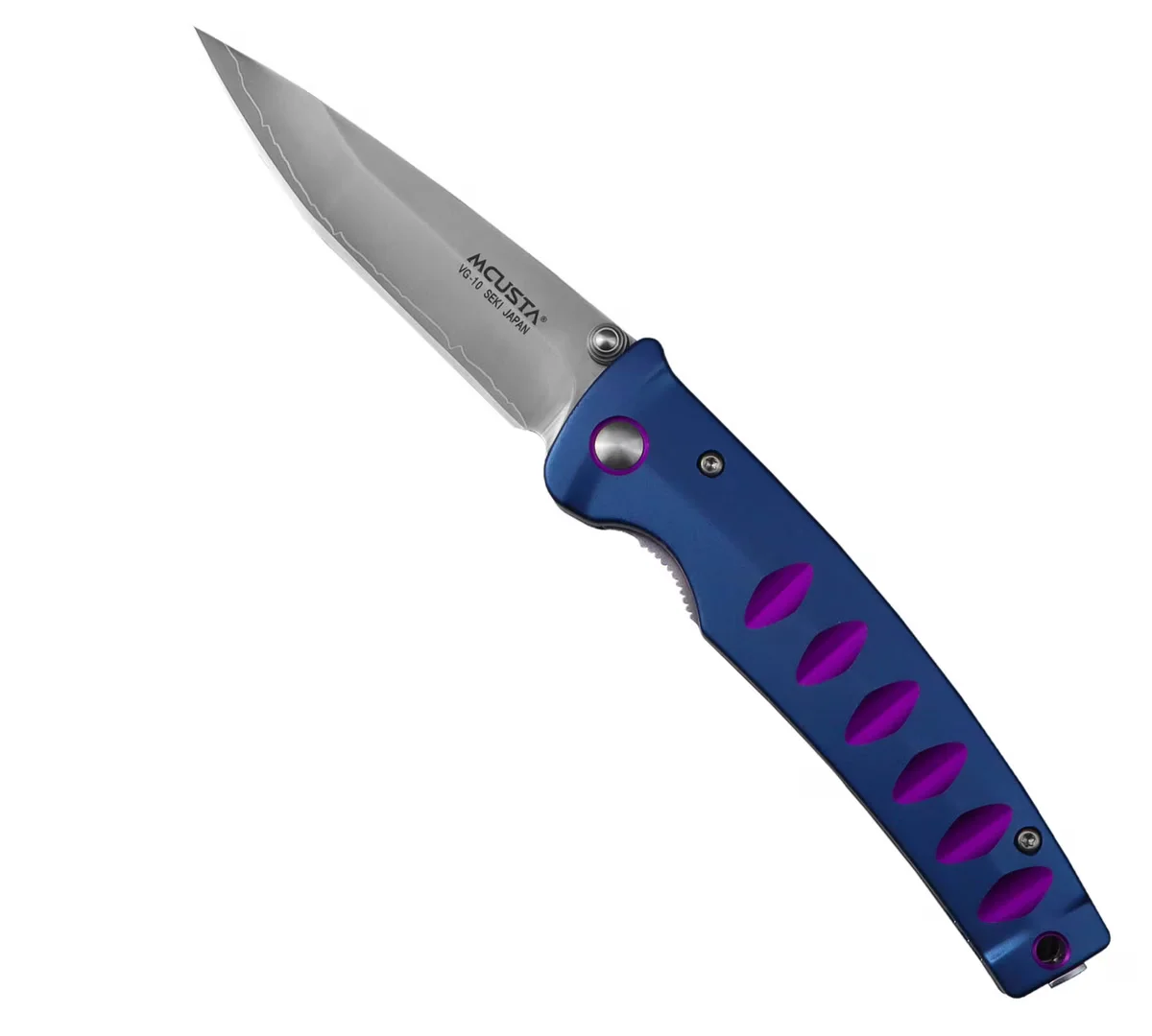 Mcusta Katana VG-10 Blue/Purple Nóż Składany 8,5 cm