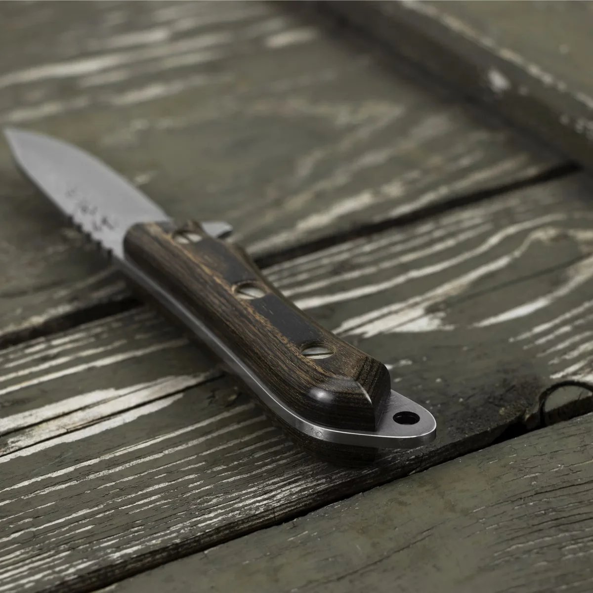 Kanetsune Seki Aogami#2 Seseragi Drop Point Nóż Outdoorowy 7 cm — zdjęcie 4