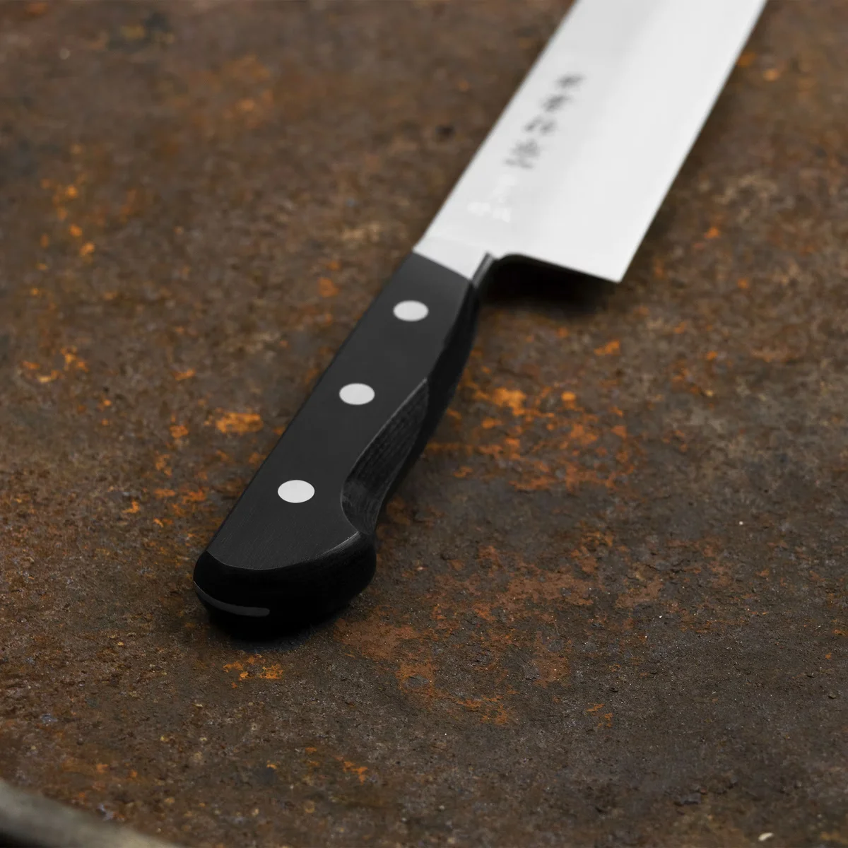 Kanetsune YH-3000 Aogami#2/SS Nóż Nakiri 16,5 cm — zdjęcie 9
