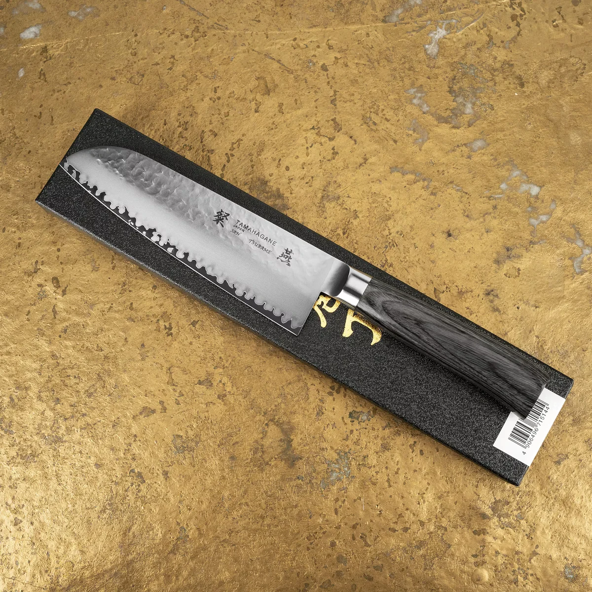 Tamahagane Tsubame Black VG-5 Nóż Santoku 17,5 cm — zdjęcie 7
