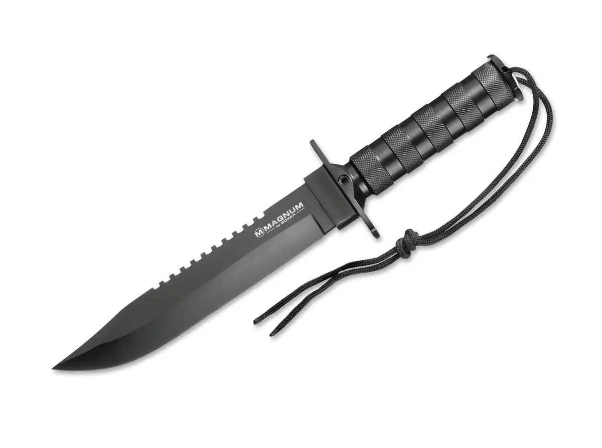 Boker Magnum Nóż Survivalowy Magnum Survivalist z Zestawem i Piłą, Stal 440A, 20 cm Ostrze