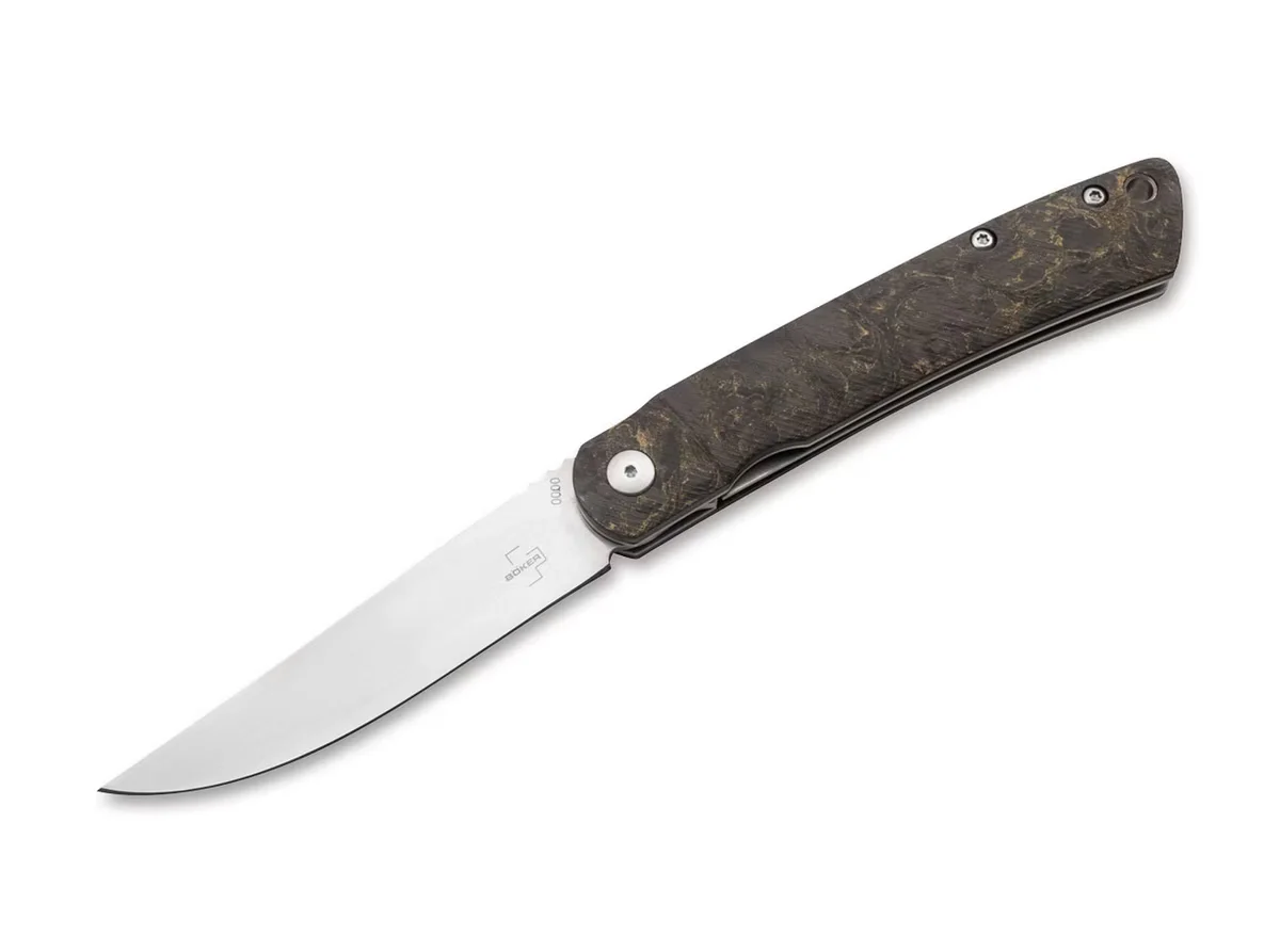 Nóż składany Böker Plus LFL07 Gentleman's Folder, CPM-S-35VN, Węgiel FAT
