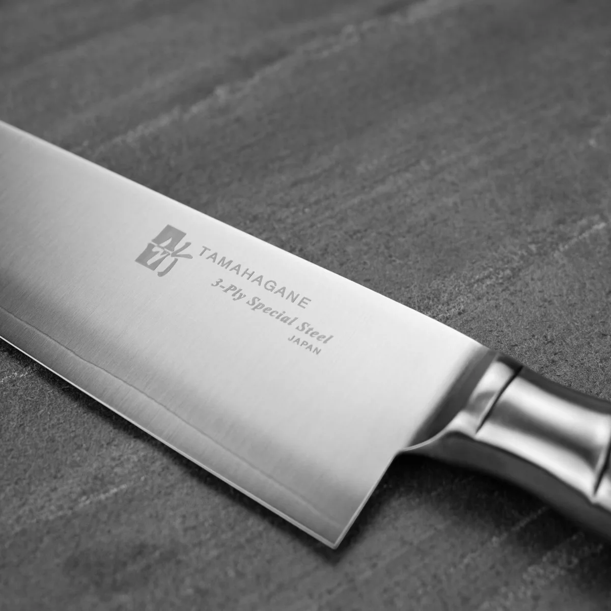 Tamahagane Bamboo VG-5 Nóż Santoku 17,5 cm — zdjęcie 3