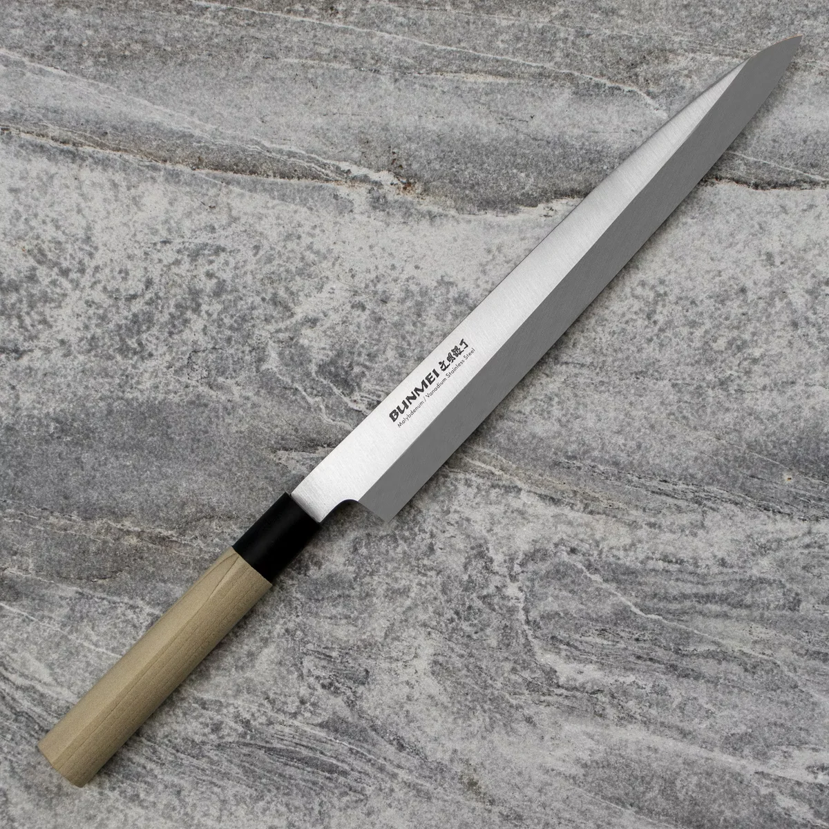 Bunmei Nóż Yanagi Sashimi do surowych ryb i mięs 27 cm — zdjęcie 9