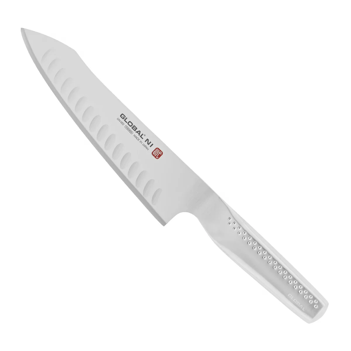 Global NI Orientalny Nóż Szefa Kuchni 20 cm - Żłobiony