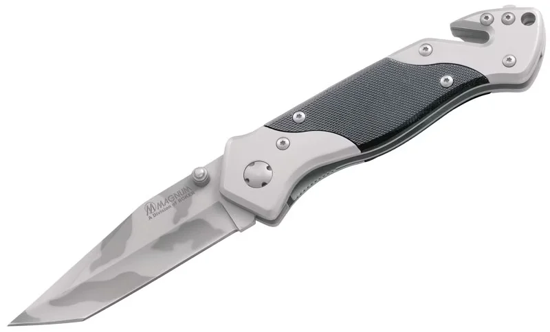 Boker Magnum Nóż Składany High Risk Emergency Knife Tanto 440A G-10
