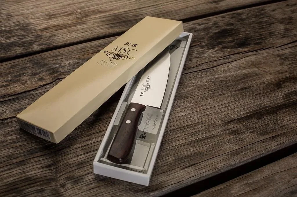 Masahiro MSC Nóż Santoku 16.5 cm — zdjęcie 3