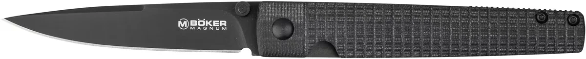 Nóż Boker Magnum Stereo składany, stal 440A, rękojeść G10, czarny — zdjęcie 8