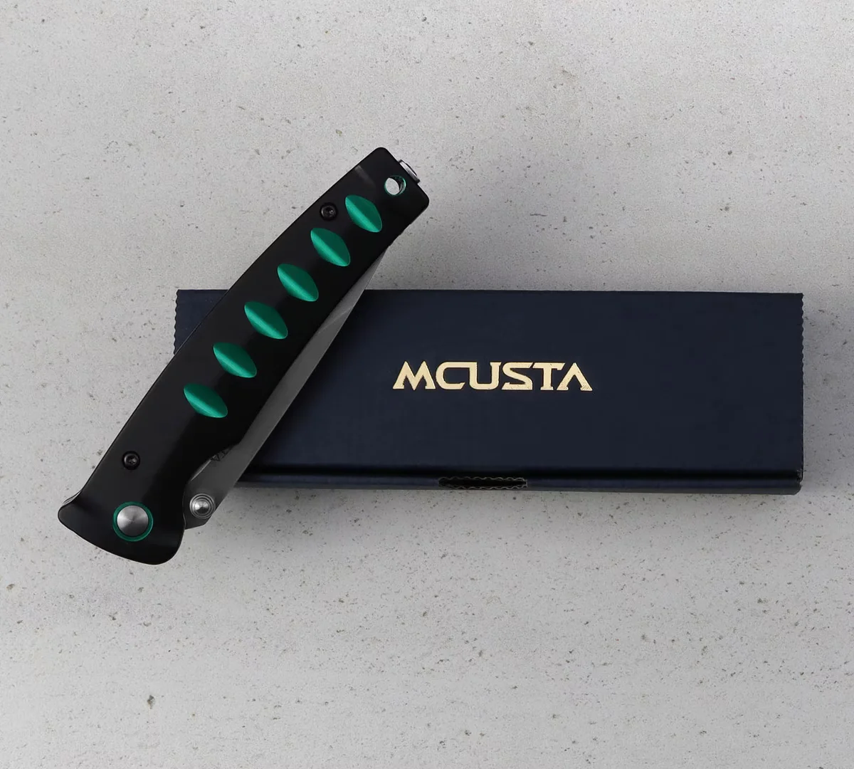 Mcusta Katana VG-10 Nóż Składany Czarno-Zielony 8,5 cm — zdjęcie 10