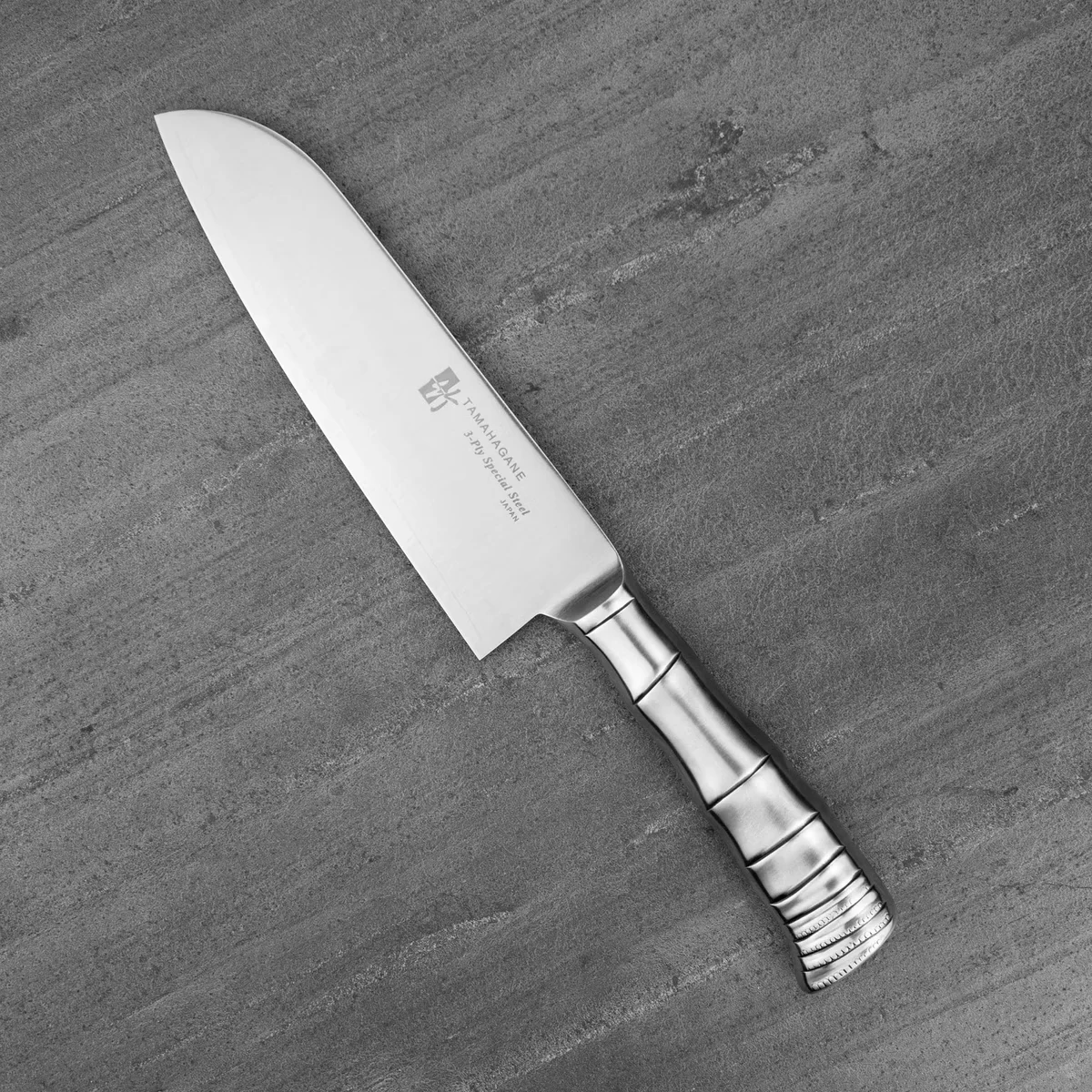 Tamahagane Bamboo VG-5 Nóż Santoku 17,5 cm — zdjęcie 5