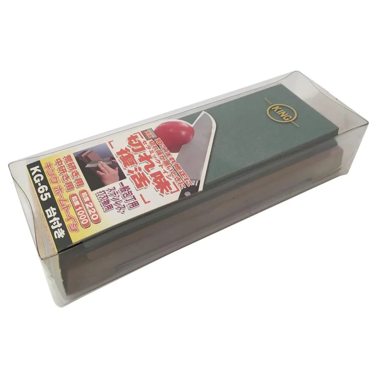 Kamień Wodny King Deluxe KG-65, Gradacja 220/1000, z Podstawą, 18.5x6.3x2.5 cm — zdjęcie 4