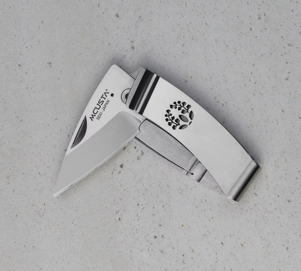 Mcusta Money Klip Fuji Nóż Składany AUS-8 Ostrze 5 cm — zdjęcie 3