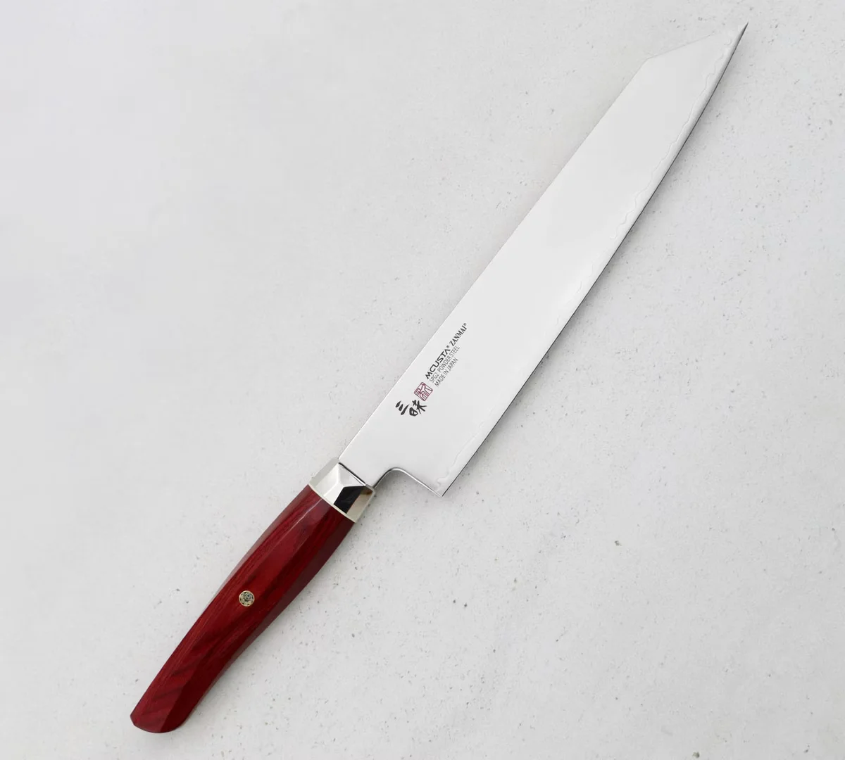 Mcusta Zanmai Red Revolution SPG2 Nóż Kiritsuke Gyuto 23 cm — zdjęcie 5