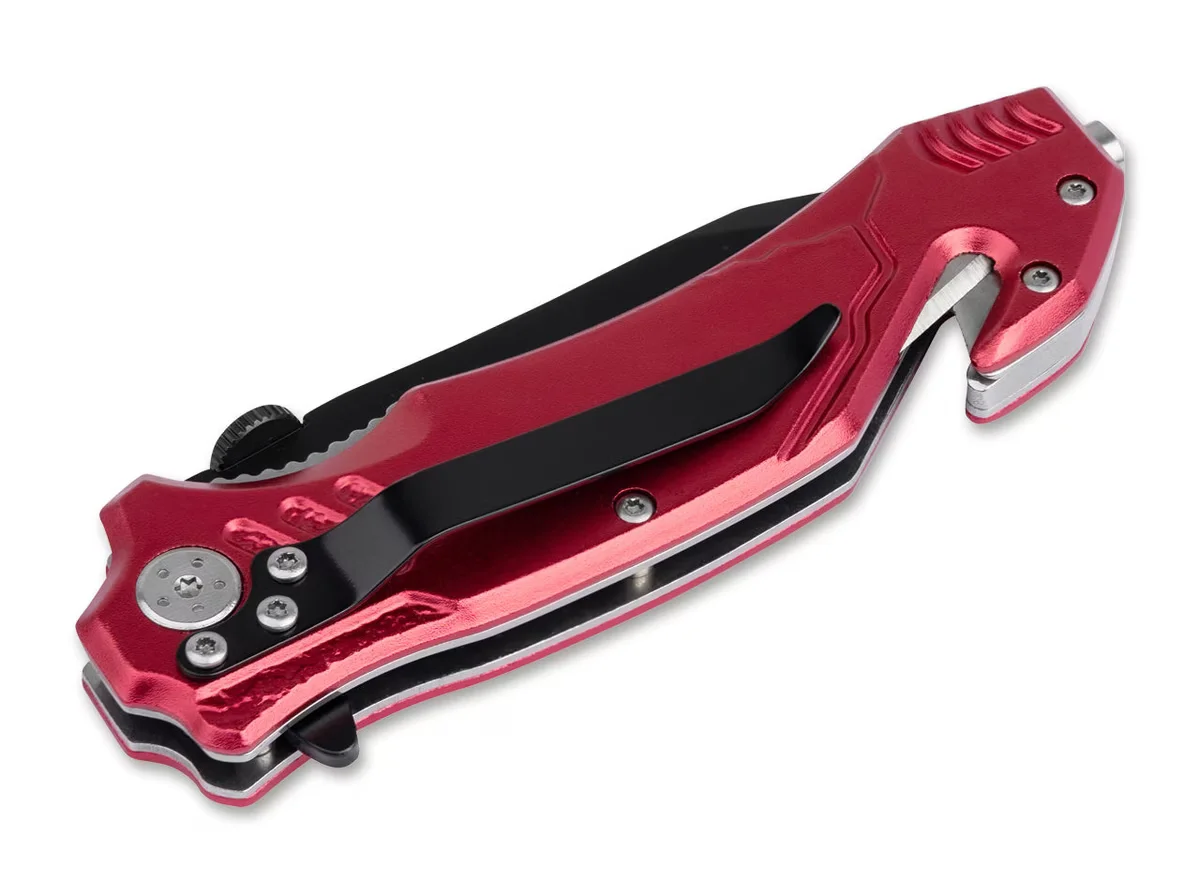 Nóż ratowniczy Boker Magnum Fire Fighter z klipsem i przecinakiem do pasów — zdjęcie 3