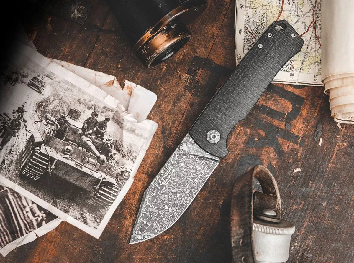 Nóż Böker Solingen Tiger-Damascus — zdjęcie 3